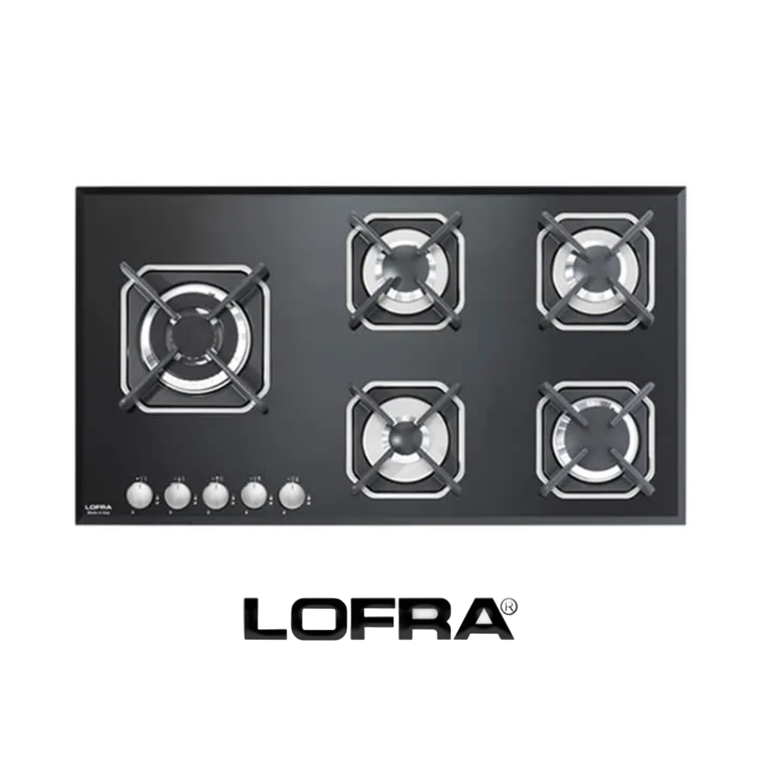 Piano Cottura 90 Vetro Nero 5 Fuochi LOFRA HGN9B0